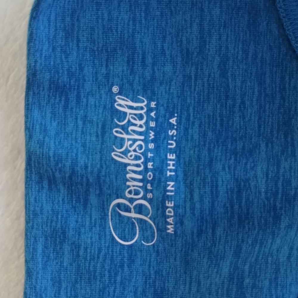 Bombshell Boost Leggings Sky Blue L - Picture 7 of 11